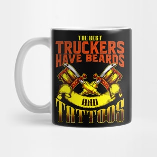 Trucker Have Tattoos Beards Mug